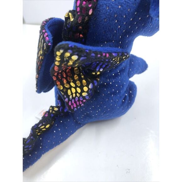 NEW Ty Beanie Boos 6 INCH Saffire BLUE SPECKLED DRAGON SMALL Plush Animal Toy - Picture 13 of 14